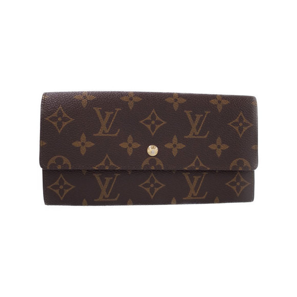 Louis Vuitton Monnaie Long Bifold Monogram Wallet Pochette Porte - Picture 1 of 5